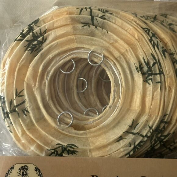 Bamboo Design String Lights (10) Indoor Outdoor With End To End Connectors New - Picture 3 of 7